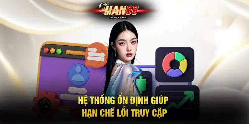 Hệ thống ổn định giúp hạn chế lỗi truy cập